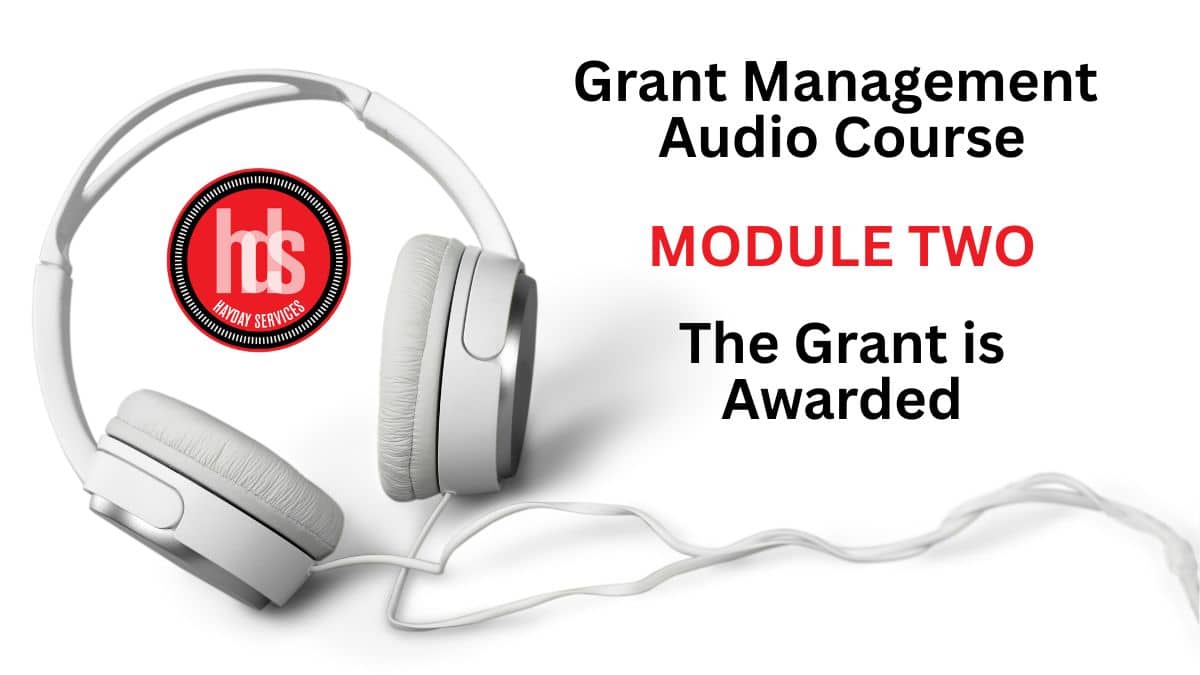 Grant Management Audio Module 02: The Grant is Awarded