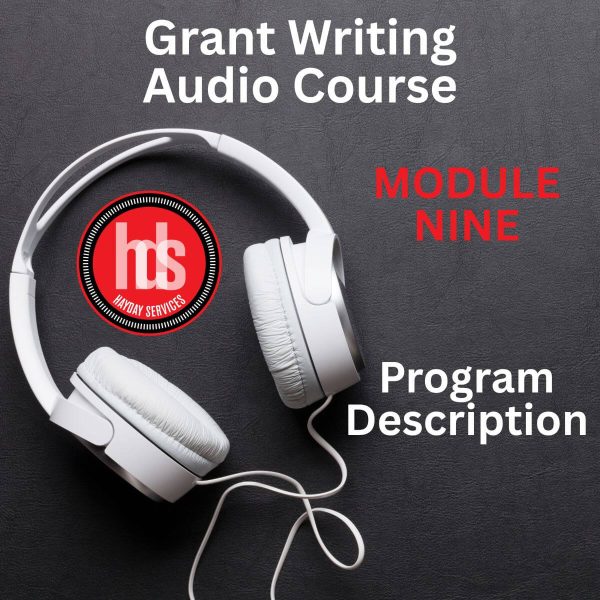 grant writing audio module 9: program description