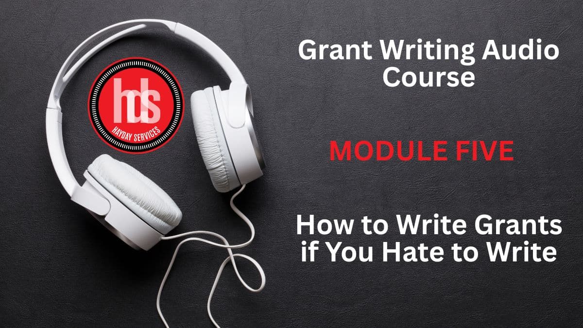 grant writing audio course 5 website