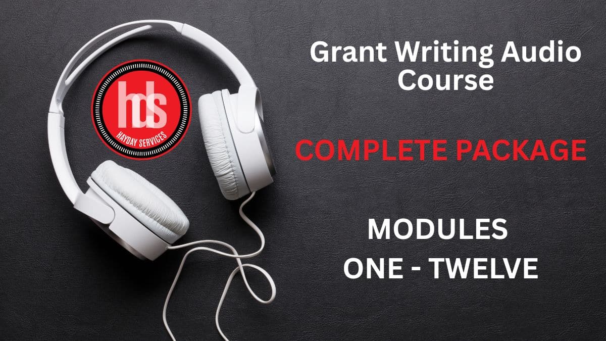 Grant Writing Audio Course Complete Package